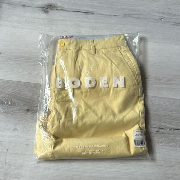 Boden Tailored Tapered Pants light yellow size 10 P NWT in packaging - Picture 6 of 8